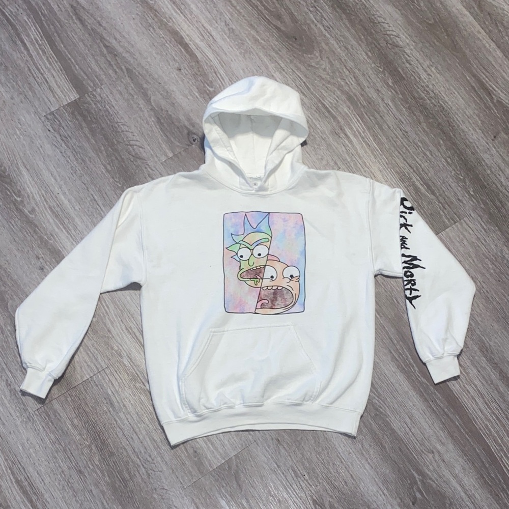 Rick and Morty Cartoon Network White Hoodie